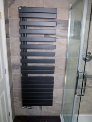 Black bathroom fittings, bathroom refurbishment in Surrey and Sussex by Thomson Properties