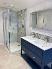 Statement patterned bathroom wall tiles Thomson Properties