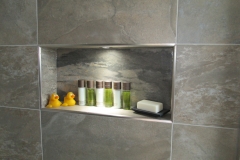 Illuminated bathroom  shower alcove