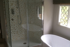 Freestanding bath within complete bathroom refurbishment Thomson Properties