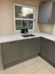 Grey shaker style kitchen refurbishment, Thomson Properties