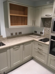 Grey shaker style kitchen installation by Thomson Properties, Surrey and Sussex