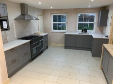 Grey and white kitchen refurbishment, Thomson Properties