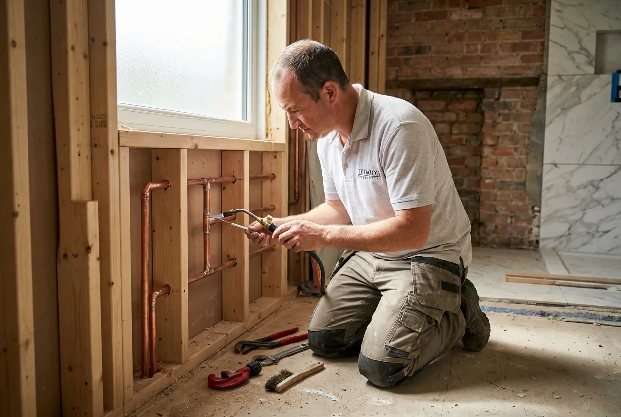 The most critical work in your bathroom is often what you never see: meticulous pipework and structural preparation prevent future leaks and ensure longevity.